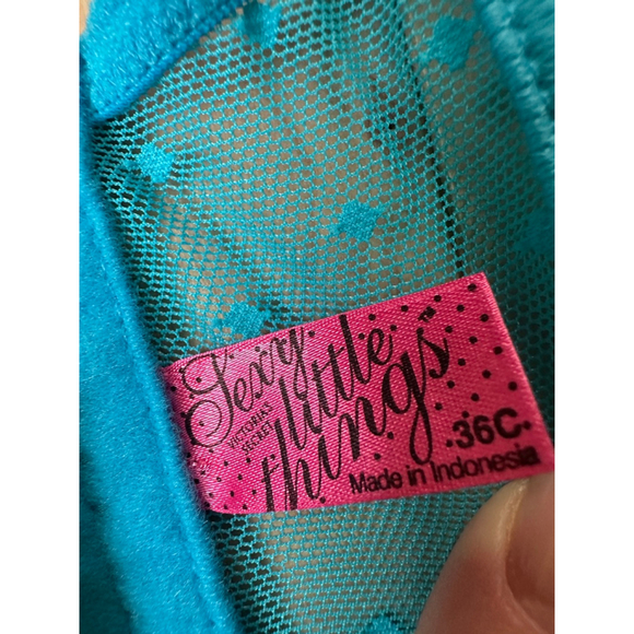 Y2K Victoria’s Secret Bustier Top 36C Blue Plaid Lace Corset - Picture 6 of 8